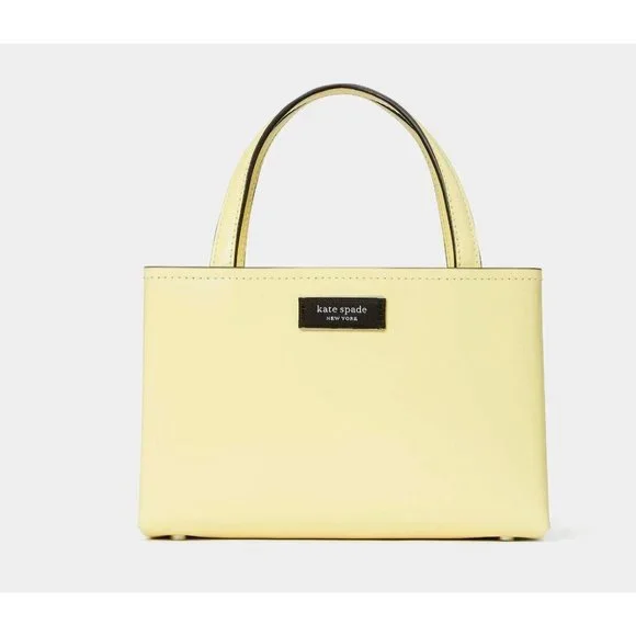 COPY - New Kate Spade Sam Icon Spazzolato Leather Mini Tote Suns Out - Picture 2 of 4